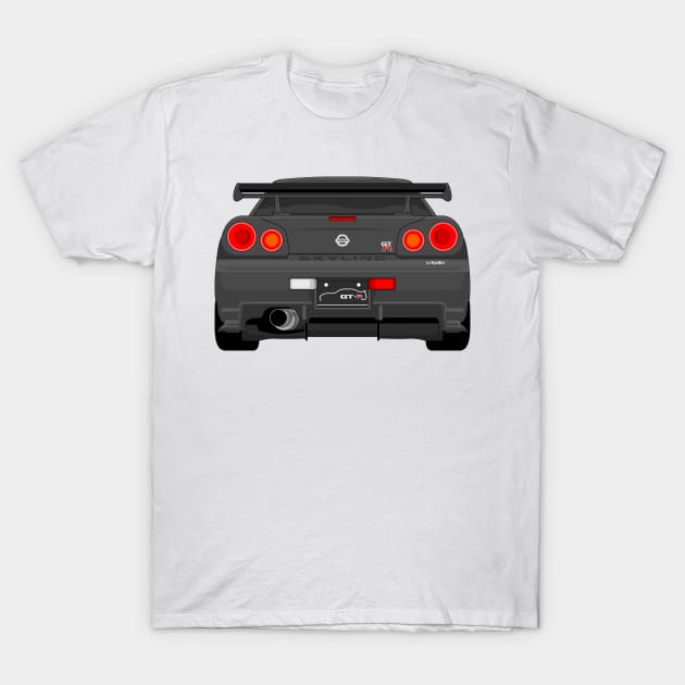 GTR R34 DARK-GREY T-Shirt by VENZ0LIC